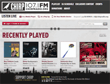 Tablet Screenshot of chirpradio.org